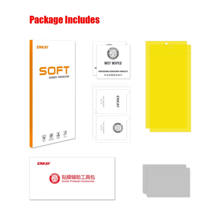 For Samsung Galaxy S24 Ultra 5G 2pcs ENKAY Hat-Prince Full Glue Coverage Soft Explosion-proof Hydrogel Film