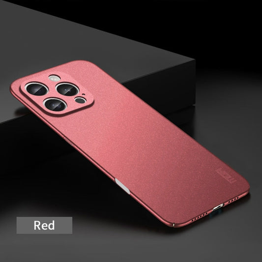 For iPhone 16 Pro MOFI Fandun Series Frosted PC Ultra-thin All-inclusive Phone Case(Red)