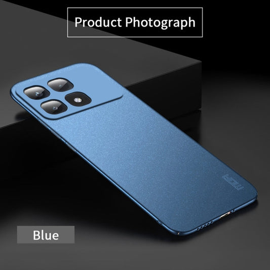 Pour Xiaomi Redmi K70 Ultra MOFI Fandun Series Coque de téléphone tout compris ultra-mince en PC dépoli (bleu)