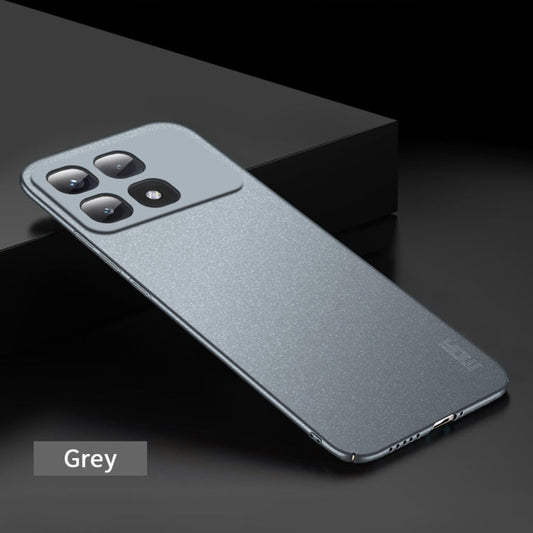 Pour Xiaomi Redmi K70 Ultra Étui de téléphone tout compris ultra-fin en PC dépoli série MOFI Fandun (gris)