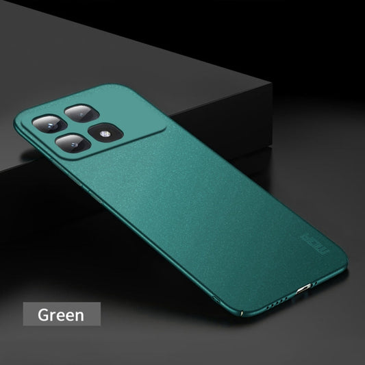 Pour Xiaomi Redmi K70 Ultra Étui de téléphone tout compris ultra-mince en PC givré série MOFI Fandun (vert)