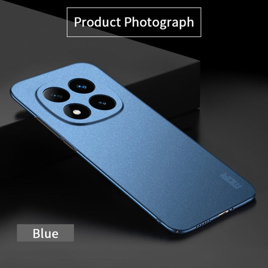 For Xiaomi Redmi Note 14 Pro MOFI Fandun Series Frosted PC Ultra-thin All-inclusive Phone Case(Blue)