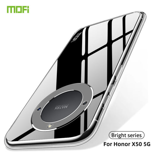 Pour Honor X50 5G Étui de téléphone TPU ultra-mince de la série MOFI Ming (transparent)