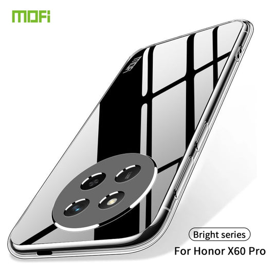 Pour Honor X60 Pro / X9C Étui de téléphone en TPU ultra-mince MOFI série Ming (Transparent)