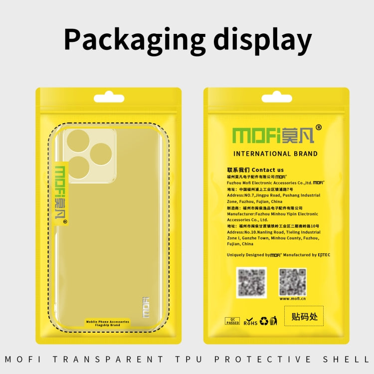 For Realme 13+ MOFI Ming Series Ultra-thin TPU Phone Case(Transparent)