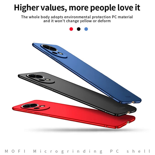 For Huawei nova 13 MOFI Micro-Frosted PC Ultra-thin Hard Phone Case(Black)