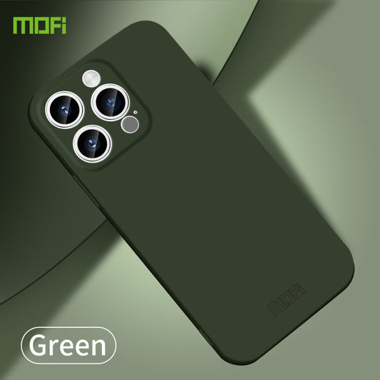 Pour iPhone 14 Pro Max MOFI Série Qin Coque de téléphone tout compris en PC toucher peau (Vert)