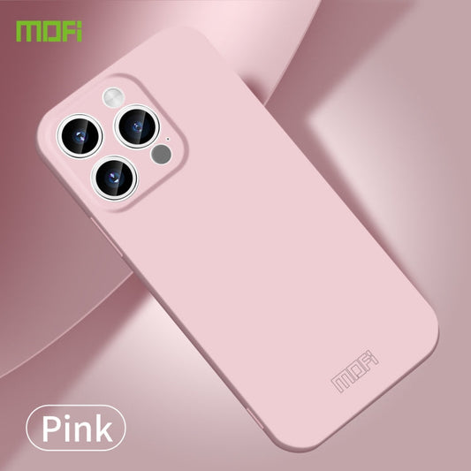 Pour iPhone 14 Pro Max Étui de téléphone PC tout compris MOFI Qin Series Skin Feel (Rose)