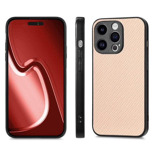 Pour iPhone 14 Pro Max ENKAY Coque de téléphone en PC avec revêtement en cuir de fibre et film en verre trempé haute aluminosilicate (Kaki)