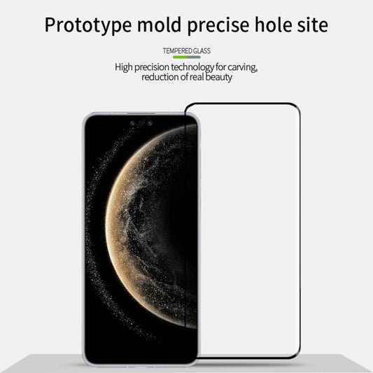 For Huawei Mate 70 Pro MOFI 9H 3D Hot Bending Tempered Glass Film(Black)
