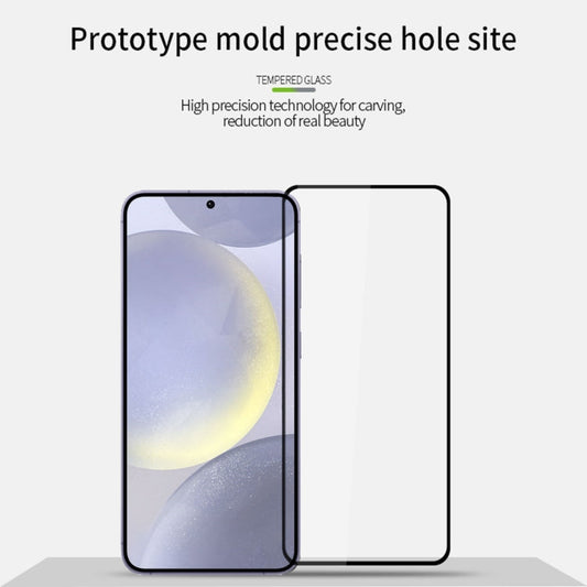 For Samsung Galaxy S25+ 5G MOFI 9H 2.5D Full Screen Tempered Glass Film(Black)