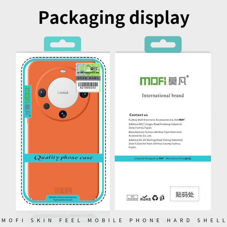 Pour Huawei nova 12 Pro / 12 Ultra Coque de téléphone en PC tout compris MOFI série Qin (noir)