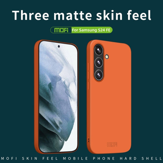 For Samsung Galaxy S24 FE 5G MOFI Qin Series Skin Feel All-inclusive PC Phone Case(Green)