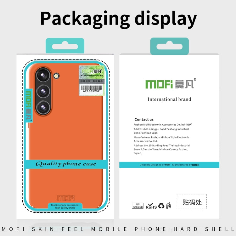 Pour Samsung Galaxy S24+ 5G Coque de téléphone tout compris MOFI Qin Series Skin Feel (Gris)