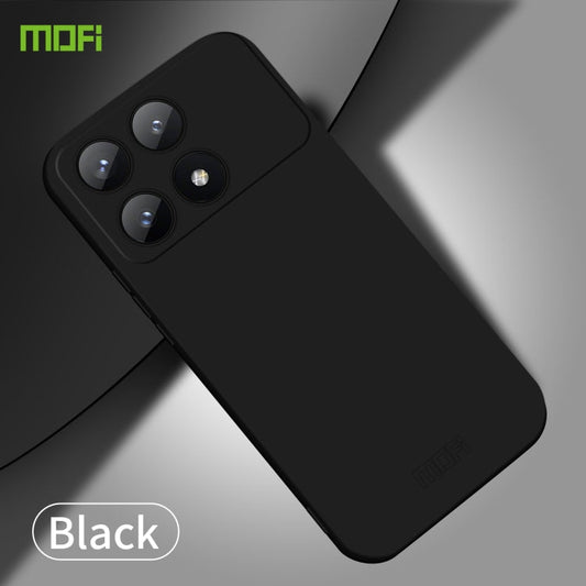 Pour Xiaomi Redmi K70E Coque de Téléphone PC Tout Compris MOFI Série Qin Sensation Peau (Noir)