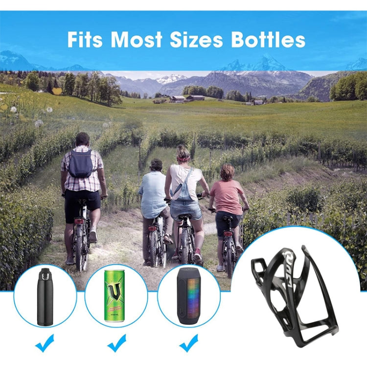 JUNSUNMAY JSM-BH003 Bike Cup Holder Cages Bicycle Water Bottle PC Bracket(Black)