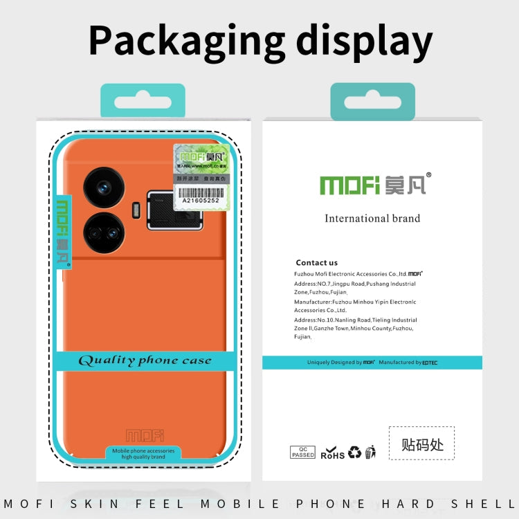 For Realme GT5 MOFI Qin Series Skin Feel All-inclusive PC Phone Case(Gray)