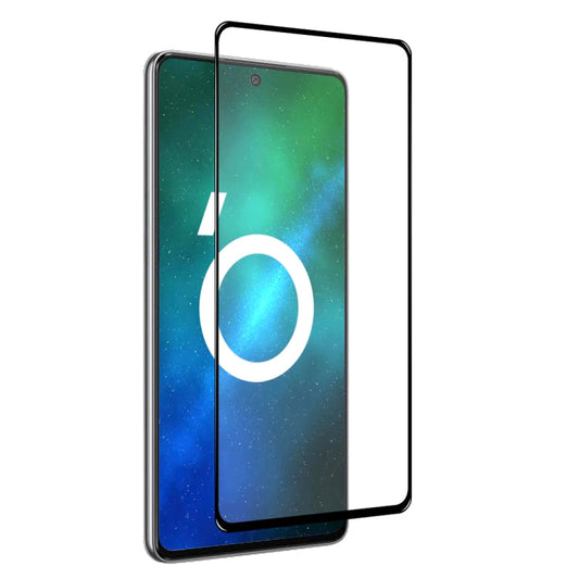 For Samsung Galaxy A73 5G NORTHJO A++ Screen Protector Full Glue Silk Printing Tempered Glass Film(Black)