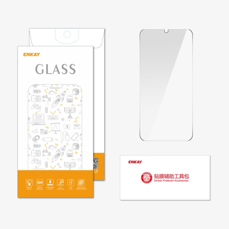 For Huawei Enjoy 70z / nova Y72 ENKAY 9H Big Arc Edge High Aluminum-silicon Tempered Glass Film