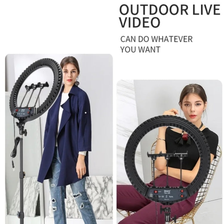 JMARY FM-18R LED Beauty Ring Light 18-inch Photography Live Streaming Fill Light(US Plug)