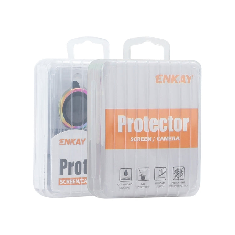 For iPhone 13 / 13 mini ENKAY Hat-Prince AR 9H Rear Lens Aluminium Alloy Tempered Glass Film(Colorful)