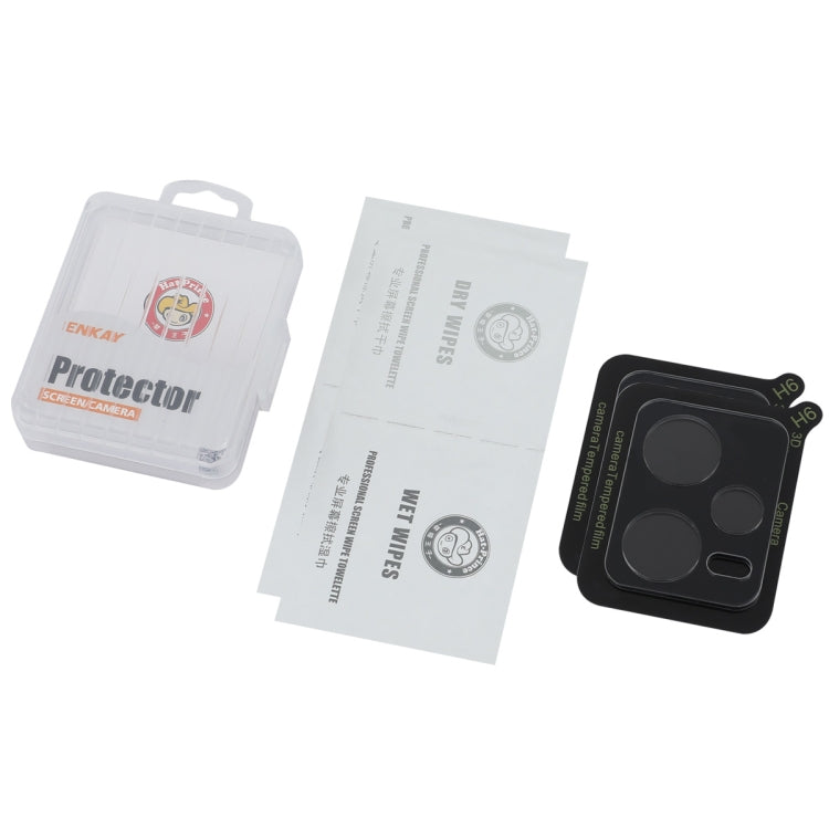 For Redmi Note 12 Pro 5G 2pcs ENKAY Hat-Prince 9H Rear Camera Lens Tempered Glass Film(Transparent)