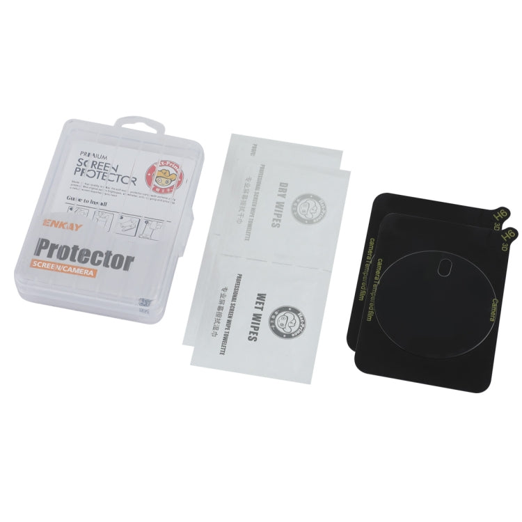 For Honor X50 GT 2pcs ENKAY 9H Rear Camera Lens Tempered Glass Film(Transparent)