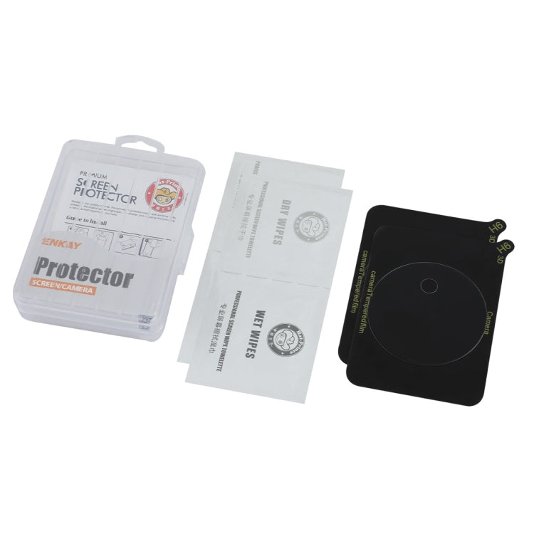 Pour Realme 12 2 pièces Film de protection en verre trempé ENKAY 9H pour objectif de caméra arrière (Transparent)