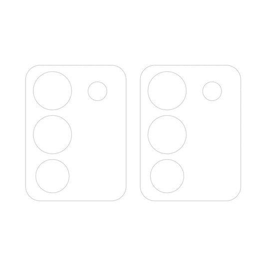 For vivo Y200 5G / V29e Global 2pcs ENKAY Hat-Prince 9H Rear Camera Lens Tempered Glass Film(Transparent)