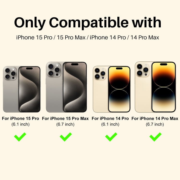 For iPhone 15 Pro / 15 Pro Max NORTHJO 2 Set 6pcs Camera Lens Protector Cover Metal Ring(Gold)