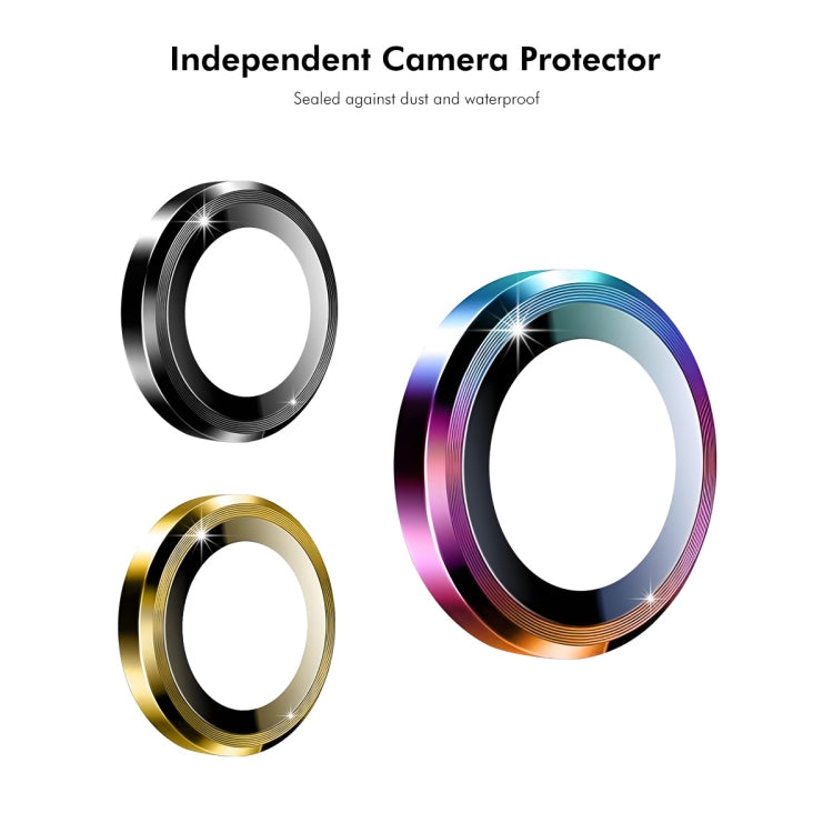 For iPhone 16 / 16 Plus ENKAY 9H Rear Lens Aluminium Alloy Tempered Glass Film(Silver)