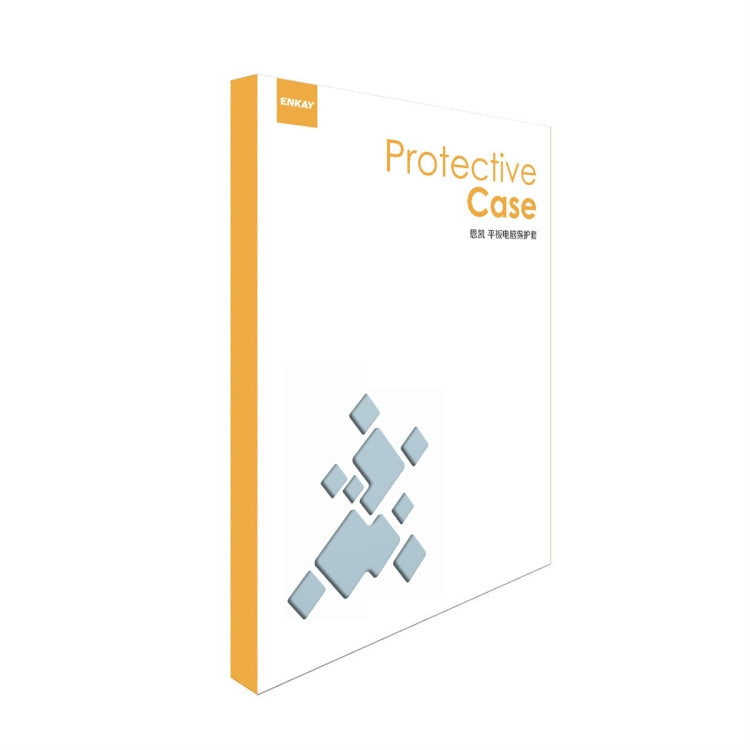 For iPad Air 13 2026 / 2025 / 2024 ENKAY 360 Rotation PMMA Leather Smart Tablet Case with Pen Slot(Grey)