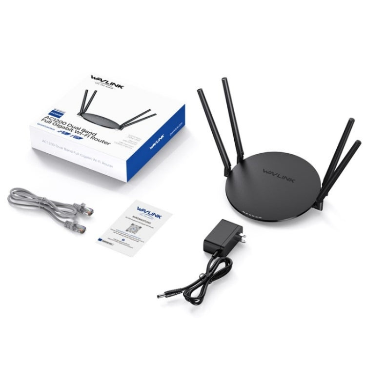 WAVLINK WN530HG3 AC1200 Dual Band AP Router 1000Mbps WAN / LAN Ethernet Port, Plug:EU Plug