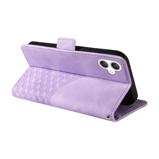 For Samsung Galaxy A06 4G ENKAY Embossed Rhombus Starry Leather Phone Case with Screen Film(Green)