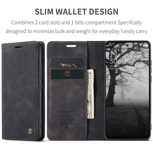 For OPPO Reno12 F /12 FS 5G CaseMe 013 Multifunctional Horizontal Flip Leather Phone Case(Black)