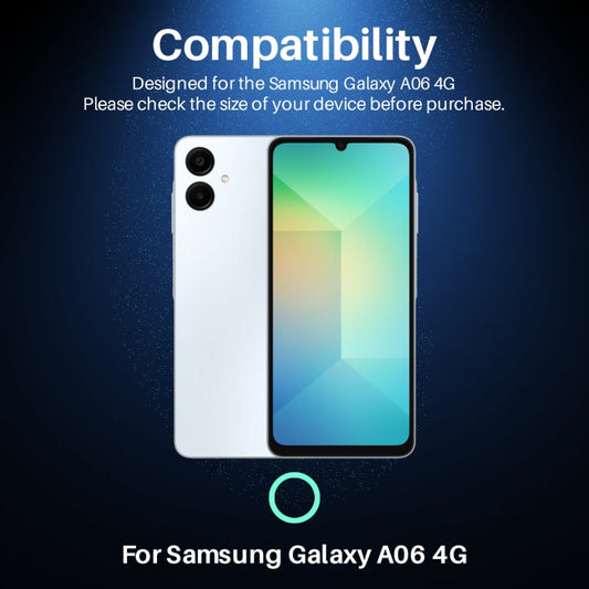 For Samsung Galaxy A06 4G NORTHJO Camera Lens Protector CD Metal Ring Tempered Glass Film(Blue)