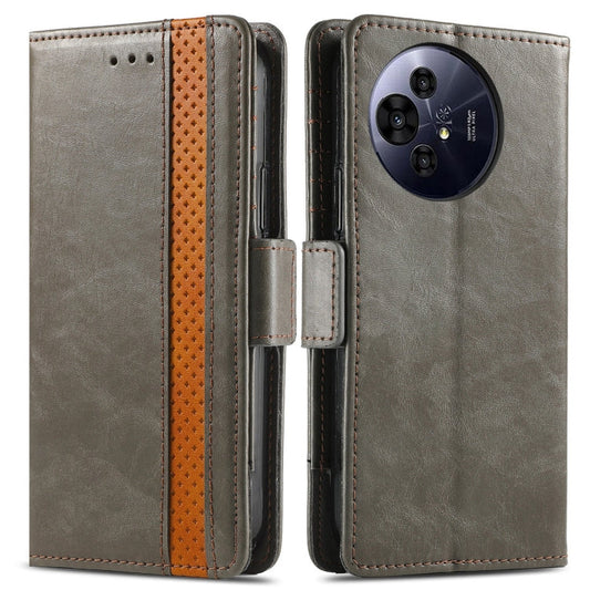 For TCL 50 Pro NxtPaper CaseNeo Splicing Dual Magnetic Buckle Leather Phone Case(Gray)
