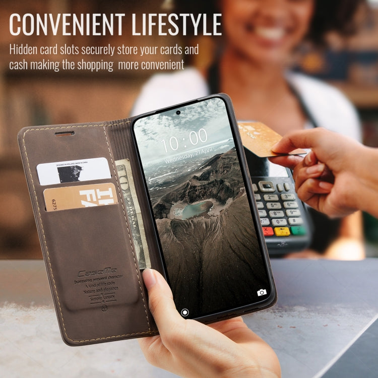 For Redmi Note 14 5G CaseMe 013 Multifunctional Horizontal Flip Leather Phone Case(Coffee)