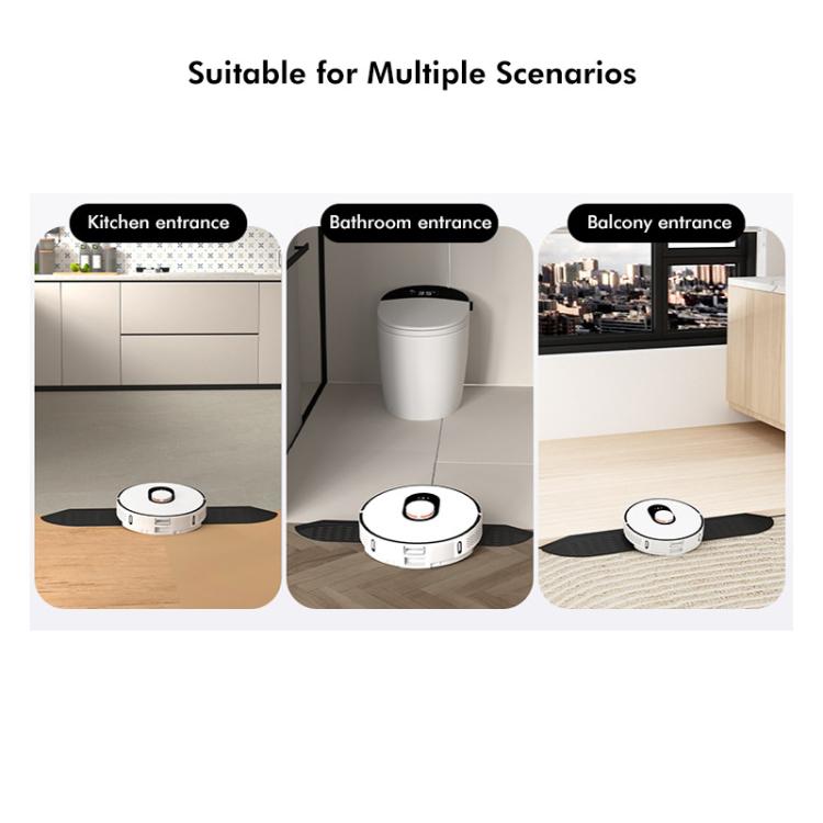 JUNSUNMAY For Ecovacs / iRobot / Mijia / Dreame Sweeping Robot Universal Threshold Bars Ramp Mat(Yellow)