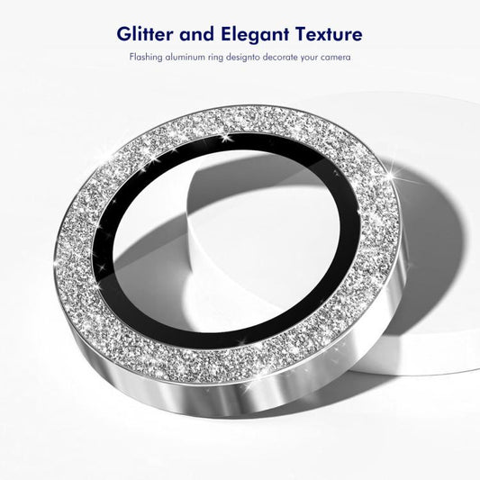 For iPhone 17e / 16e ENKAY Hat-Prince Glitter Rear Camera Lens Aluminium Alloy Ring Tempered Glass Film(Gold)