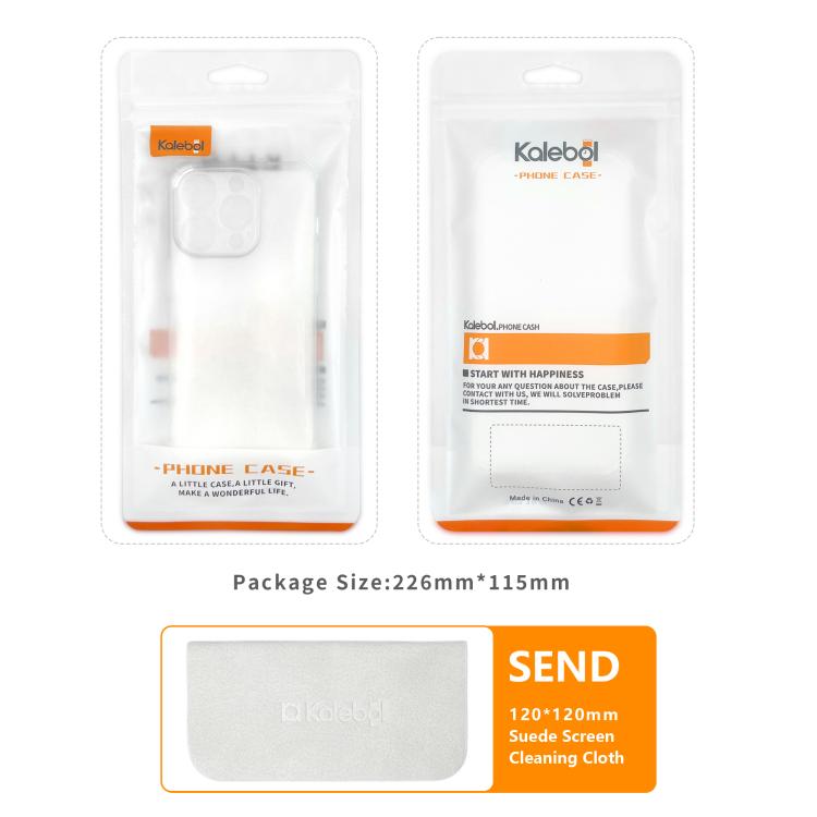 Pour iPhone 15 Coque de Téléphone en TPU Transparent à Bords Arrondis Épaissie de 1,5 mm Kalebol