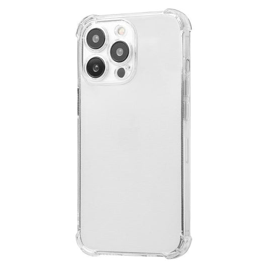 Pour iPhone 15 Pro Étui de téléphone TPU antichoc transparent avec airbags aux quatre coins Kalebol 1,5 mm