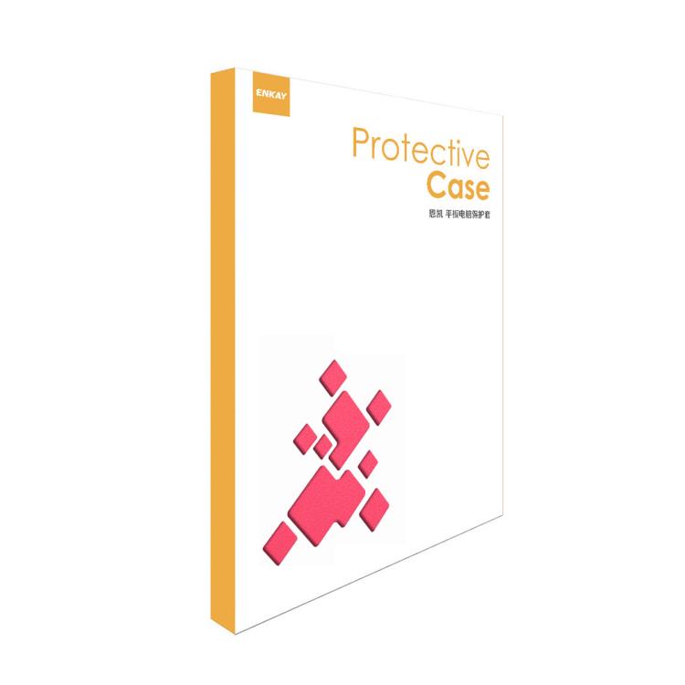 For iPad Air 13 2026 / 2025 / 2024 ENKAY 360 Degree Rotation Litchi Leather Smart Tablet Case(Dark Blue)