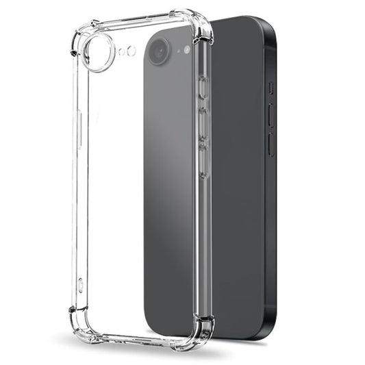 For iPhone 17e / 16e NORTHJO 2 in 1 TPU Airbag Shockproof Phone Case with Screen Film(Clear)
