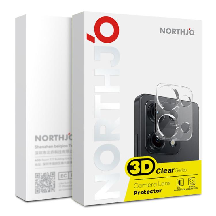 For Honor 400 Global 156.5mm NORTHJO Camera Lens Protector 3D HD Tempered Glass Film(Clear)