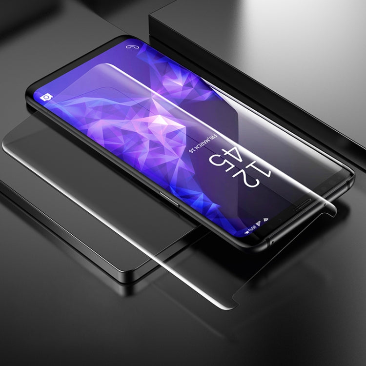 mocolo 9H 3D Film de Protection d'Écran UV Compatible avec Coque pour Galaxy S9+
