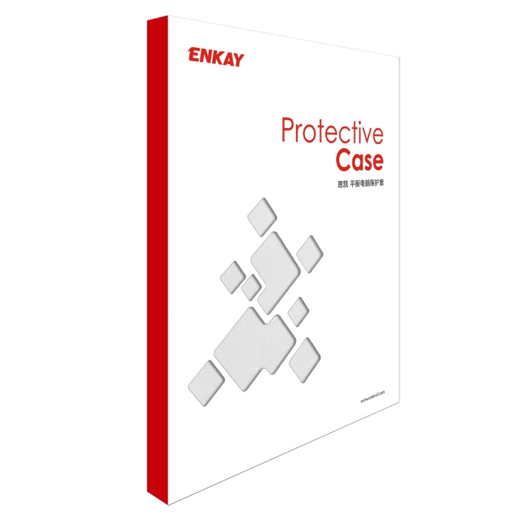 Étui en cuir ENKAY 360 degrés avec texture Litchi et support pour Samsung Galaxy Tab S6 10.5 T860 / T865 (blanc)