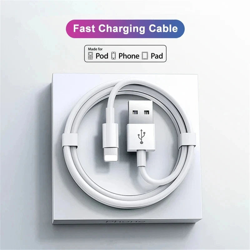 Câble USB 30W Original pour Apple iPhone 14 13 12 11 Pro Max 7 8 Plus XS XR, Câble USB C vers iOS de Charge Rapide, Accessoires de Chargeur