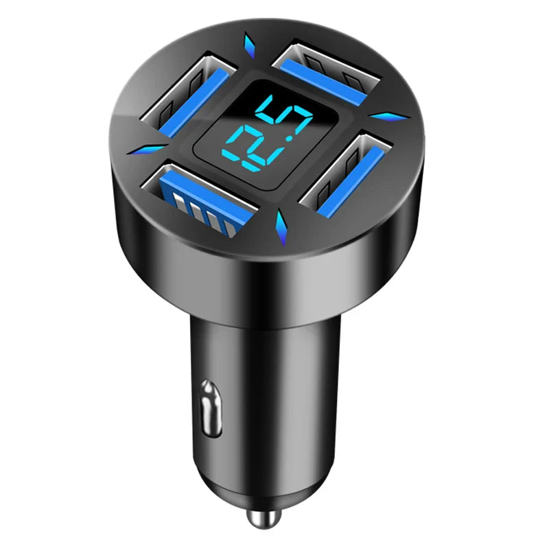 Chargeur de voiture USB 4 ports 66 W Charge rapide PD Charge rapide 3.0 Adaptateur de chargeur de téléphone de voiture USB C pour iPhone 13 12 Xiaomi Samsung
