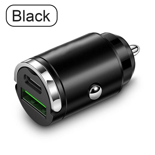 100W Mini PD USB Car Charger Lighter Car Charger for Xiaomi Samsung Huawei Super Fast Charging QC3.0 Car Charger for iPhone